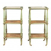 A PAIR OF LOUIS XVI STYLE GREE