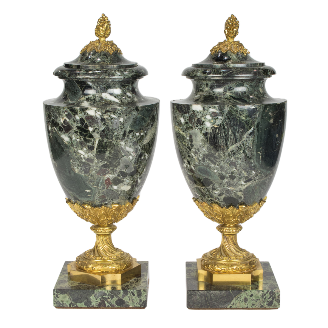 A PAIR OF LOUIS XVI STYLE GILT