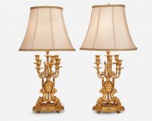 A PAIR OF LOUIS XVI-STYLE GILT