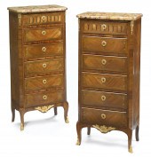 A pair of Louis XV/XVI transit
