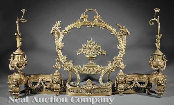A Pair of Louis XV/XVI-Style Gilt