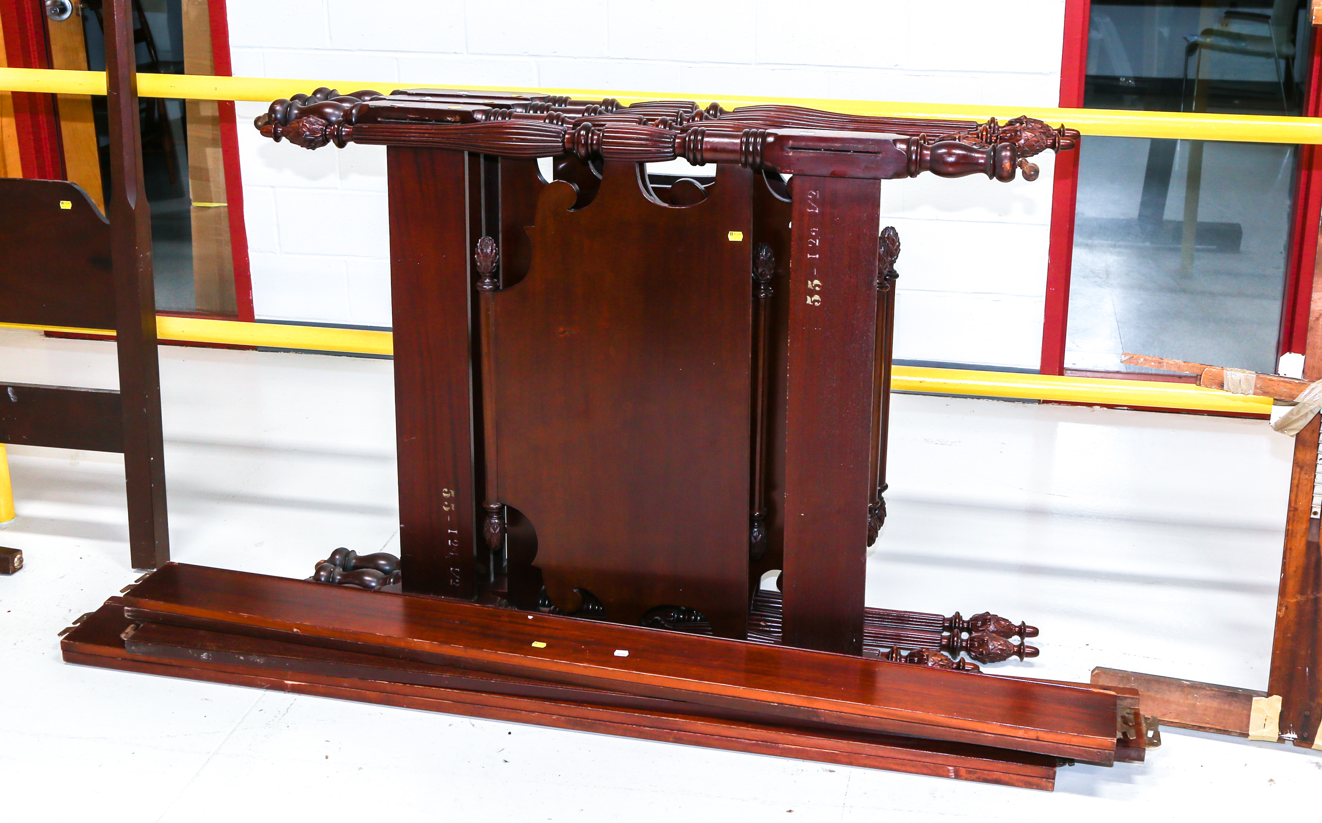 A PAIR OF MAHOGANY TWIN BEDS 1st