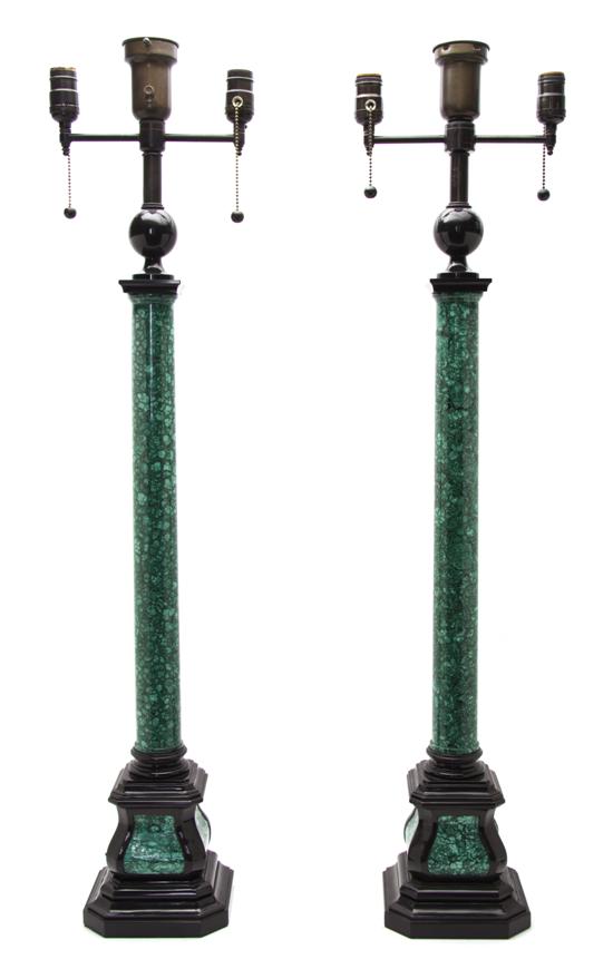 *A Pair of Malachite and Black