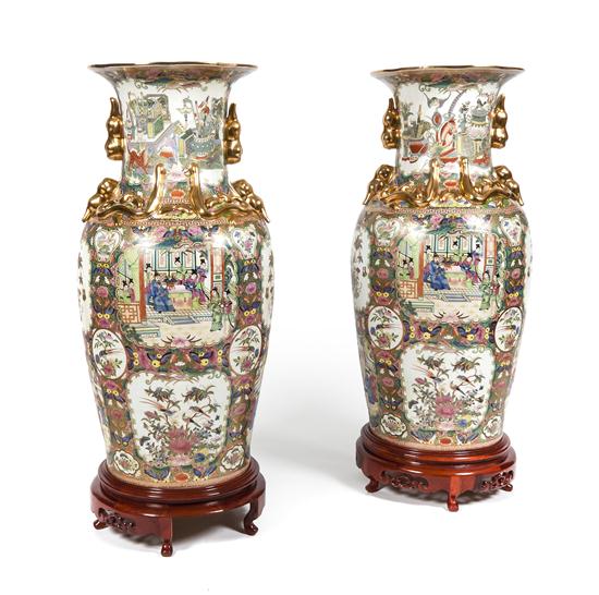 A Pair of Massive Chinese Porcelain