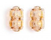 A PAIR OF MAZZEGA MURANO GLASS