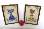 A PAIR OF MCM ERA FRAMED NEEDL
