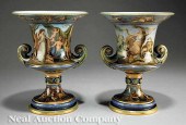 A Pair of Meissen Porcelain Po