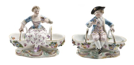 *A Pair of Meissen Porcelain