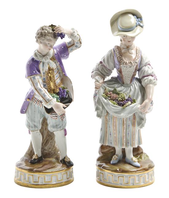 *A Pair of Meissen Porcelain