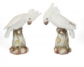 A PAIR OF MEISSEN PORCELAIN CO