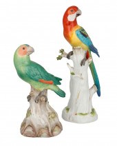 A PAIR OF MEISSEN PORCELAIN BI