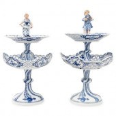 A Pair of Meissen Porcelain De