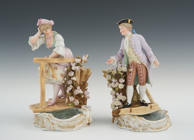 A Pair of Meissen Style Hand