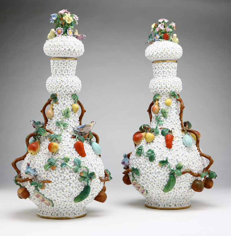 A pair of Meissen style