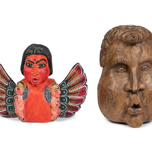 A Pair of Mexican Folk Art Carvings