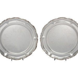 A Pair of Mexican Silver Trays