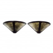 A PAIR OF MICA LAMP COMPANY AR