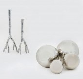 A PAIR OF MICHAEL ARAM CAST AL