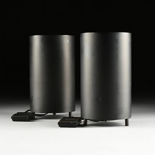 A PAIR OF MID CENTURY BLACK