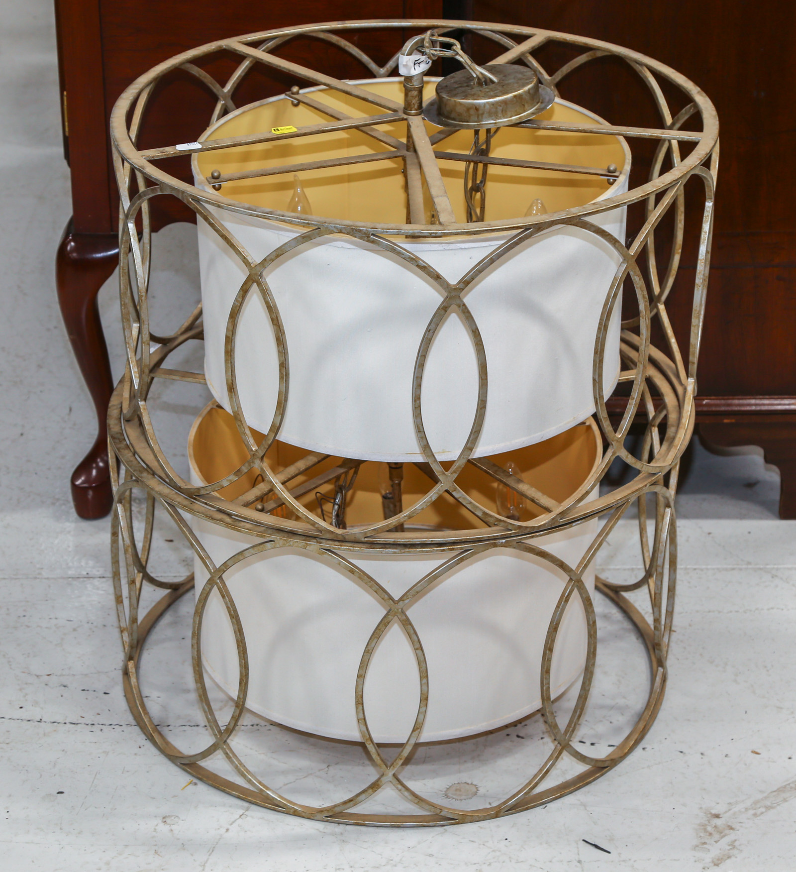 A PAIR OF MID-CENTURY STYLE METAL