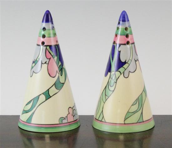 A pair of Midwinter Clarice Cliff