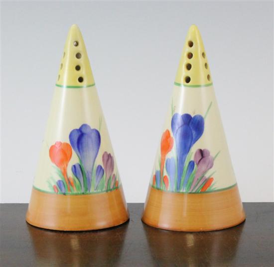 A pair of Midwinter Clarice Cliff