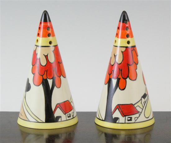 A pair of Midwinter Clarice Cliff
