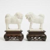 A Pair of Miniature Dehua Figu