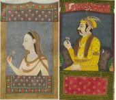 A Pair of Miniature Painted Il