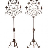 A Pair of Mizner Wrought Iron