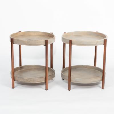 A pair of modern circular