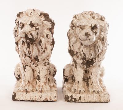 A pair of modern glazed