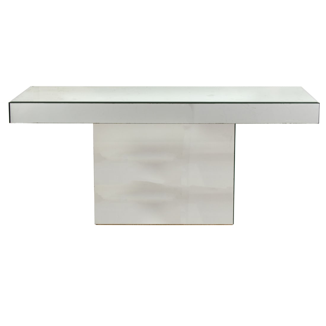A PAIR OF MODERN MIRROR VENEERED