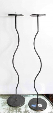 A PAIR OF MODERNIST CANDLE PRI