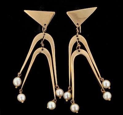 A Pair of Modernist Design Pearl