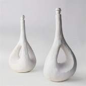 A PAIR OF MODERNIST PLASTER LA