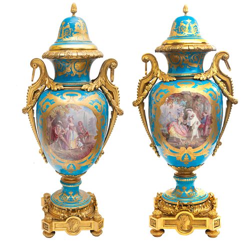 A PAIR OF MONUMENTAL FRENCH