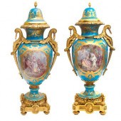 A PAIR OF MONUMENTAL FRENCH SE