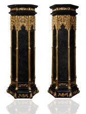 A PAIR OF MONUMENTAL ORMOLU ST
