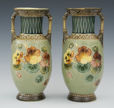 A Pair of Moorcroft Vases The