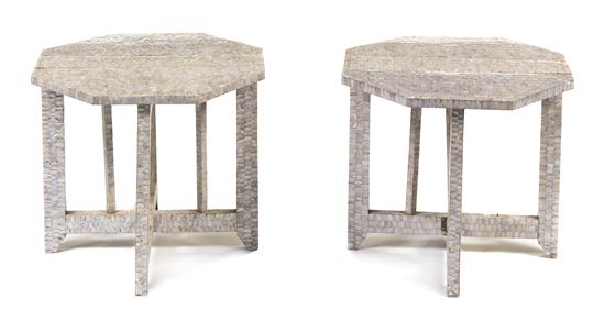 *A Pair of Mother-of-Pearl Veneered