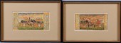 A PAIR OF MUGHAL ELEPHANT PROC