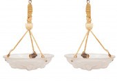 A PAIR OF MULLER FRERES LUNEVI