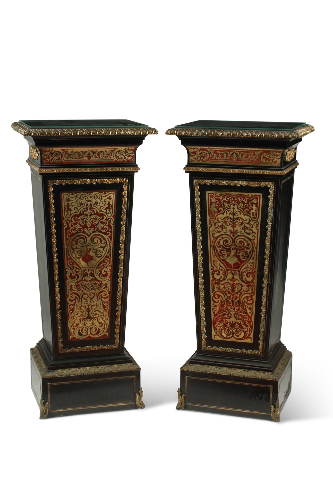 A PAIR OF NAPOLEON III BOULLE