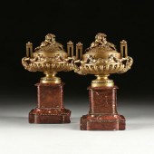 A PAIR OF NAPOLEON III GILT BR