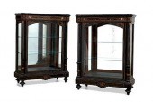 A PAIR OF NAPOLEON III EBONIZE