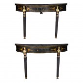 A PAIR OF NAPOLEON III BRONZE