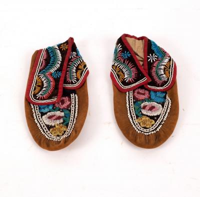 A pair of Native American beaded