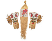A PAIR OF NATIVE AMERICAN BEAD