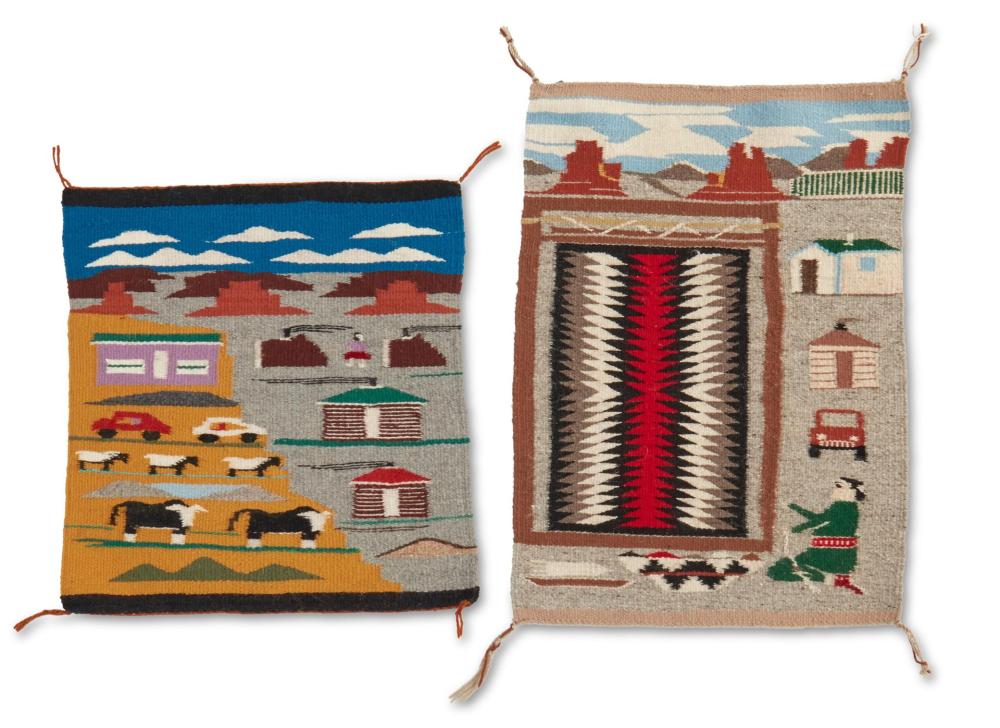 A PAIR OF NAVAJO PICTORIAL